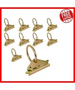 10 Gold E-Track O-Ring Anchors - Secure Cargo Up to 1500lbs Effortlessly - $717.02 MXN
