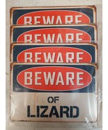 4 Qty Beware of Lizard Rustic Retro Signs V256 8"x12" (4 Qty) - $1,135.19 MXN 4 Qty Beware of Lizard Rustic Retro Signs V256 8"x12" (4 Qty) - $1,135.19 MXN