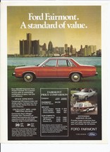 1979 Ford Fairmont Print Ad Automobile car 8.5&quot; x 11&quot; - £15.03 GBP