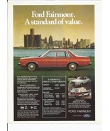 1979 Ford Fairmont Print Ad Automobile car 8.5&quot; x 11&quot; - £15.03 GBP