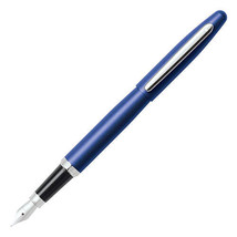 Sheaffer VFM Nickel Plated Medium Fountain Pen - Neon Blue - $57.55