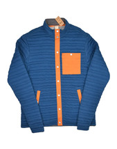 Duluth Trading Co Flintlock Jacket Mens L Blue Full Snap Mock Neck Insulated - £36.11 GBP