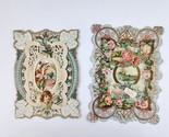 2x Victorian 1890&#39;s Paper Lace Valentines Card Multi-Layered  Love Frien... - $29.69