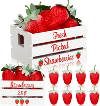 Strawberry Mini Crate Summer Tiered Tray Decor with 8 Tiered Tray Decoration The - £21.67 GBP