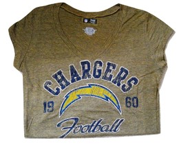 Nfl Womens Jr. V-Neck Tee Chargers Of Fi Cially Lis Nwt 2XL - $15.99