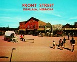 Cowboy Capitol Front Street Ogallala Nebraska UNP Chrome Postcard P9 - $2.92