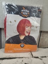 HYDE AND EEK! ADULT SHIMMER BOB WIG RED Halloween ONE SIZE FITS MOST New  - $7.91