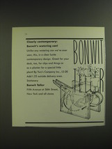 1974 Bonwit Teller Two&#39;s Company Lucite Watering Can Ad - Clearly contemporary - £14.61 GBP