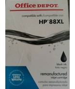 Office Depot ~ HP 88XL ~ BLACK Ink Cartridge ~ OfficeJet Pro ~ NIP - £8.95 GBP