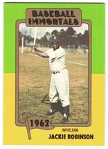 Jackie Robinson Baseball Immortals  Baseball Card (027) - £3.91 GBP