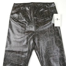 NWT- 7 FOR ALL MANKIND Snake Python Faux Leather Pull-on Legging Pants S - £40.85 GBP