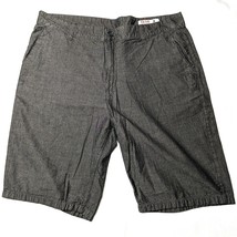 Men&#39;s Shorts Izod Flat Front Shorts for Men Charcoal 36 - £7.57 GBP