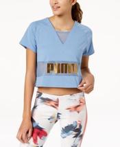 Puma Exposed Metallic Logo T-Shirt Size Small - £15.24 GBP