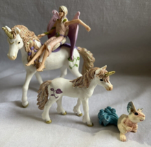 Schleich Bayala Fairy horse Unicorn mouse animal figure set Lot D-73527 - £27.82 GBP
