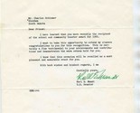 Senator Karl E Mundt Letter 1966 United States Senate South Dakota  - £17.40 GBP