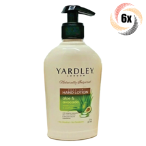 6x Bottles Yardley London Aloe &amp; Avocado Hand Lotion | 7.5oz | Fast Shipping! - £20.83 GBP