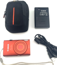 Canon Power Shot Elph 110 Hs Digital Camera Red 16.1MP Ixus 125 Tested - £245.64 GBP