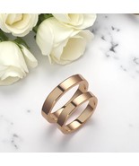 Asymmetrical Wedding Band Set-3.5mm Minimalist Bands-Wedding Band Pair - $966.48 CAD+