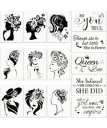 Artful Inspirations: 14-Piece Women Painting Stencil Set for Canvas, Woo... - $30.12 CAD