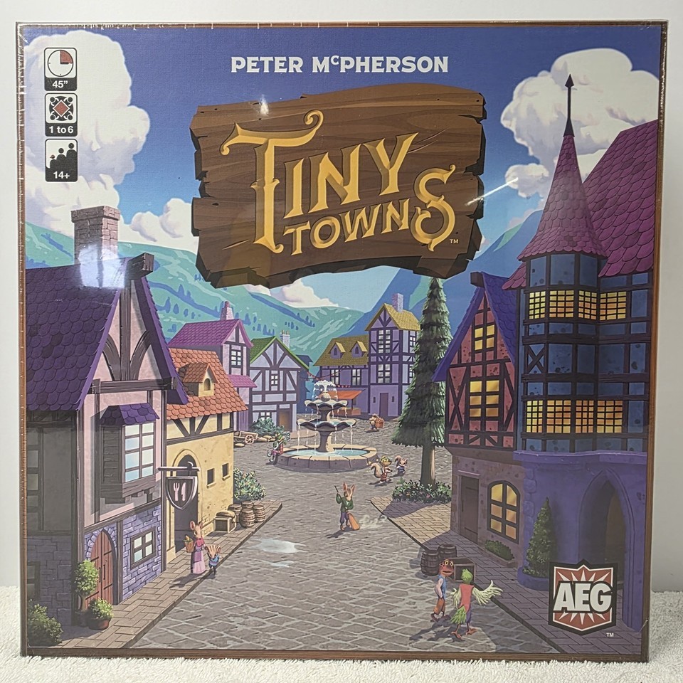 AEG Tiny Towns  Board game by Peter Mcpherson NEW SEALED Ages 14+ 2019 - $34.64