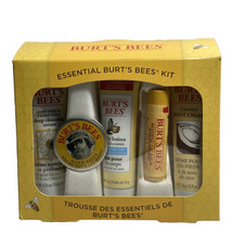 Burt&#39;s Bees Essential Kit, Body Lotion Hand Salve Lip Balm, Foot Cream - $9.89