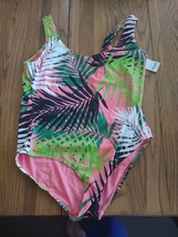 Palm Leaves Size Large One Piece Bathing Suit-Brand New-SHIPS N 24 HOURS - £23.33 GBP