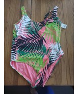 Palm Leaves Size Large One Piece Bathing Suit-Brand New-SHIPS N 24 HOURS - $29.70