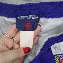 USET Millers Pants Mens XL Blue Red Windbreaker Side Snap Zip Elastic Waist - £20.32 GBP