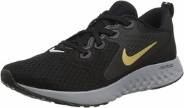 Nike Women&#39;s Running Shoes, Black (Black/Metallic Gold/Atmosphere 004), 5.5 - £59.81 GBP