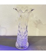 EAPG  Bryce, Higbee and Company  Ten Pointed Star Clear Swung Glass Vase... - $18.61