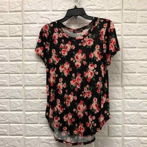 Hippie Chic rose roses floral print soft tee size small - £13.45 GBP