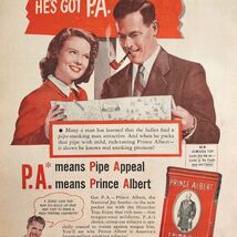 1948 Prince Albert Pipe Tobacco Advertisement R.J. Reynolds Smoking E2H1 - $19.05 CAD