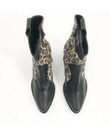 Alberto Zago Leopard Tejus Nero Ankle Made in Italy Boots -Size 38(Italy... - €54,95 EUR