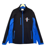 David Carey Ford Mustang Soft Shell Jacket Mens XL Blue Full Zip Logo Pa... - $99.54 CAD