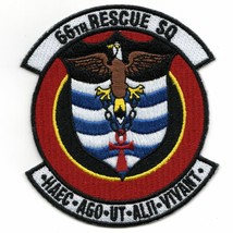 4&quot; Usaf Air Force 66TH Rescue Squadron Eagle On Shield Embroidered Jacket Patch - £31.45 GBP