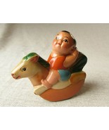 Vintage Baby On Rocking Horse Ceramic Pencil Sharpener - €34,35 EUR
