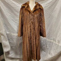 Marshall Field &amp; Company Women&#39;s Long Brown Fur Coat - $296.99