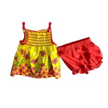 Park Bench Kids Girls Baby Infant Size 0 3 Months 2 pc Short Set Outfit ... - $10.52 CAD