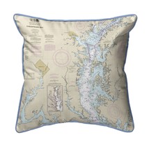 Betsy Drake Chesapeake Bay - Rock Hall, MD and VA Nautical Map Small Corded - $49.49
