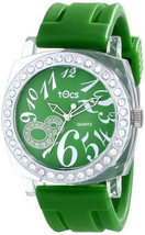 NEW Tocs 40317 Womens Glitz Green Tea Watch Analog Shock And Water Resistant - £21.26 GBP