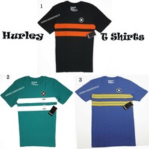  Hurley T- Shirt New Men&#39;s Block Party Premium Fit Nwt Blue Black Teal Green. - £14.43 GBP