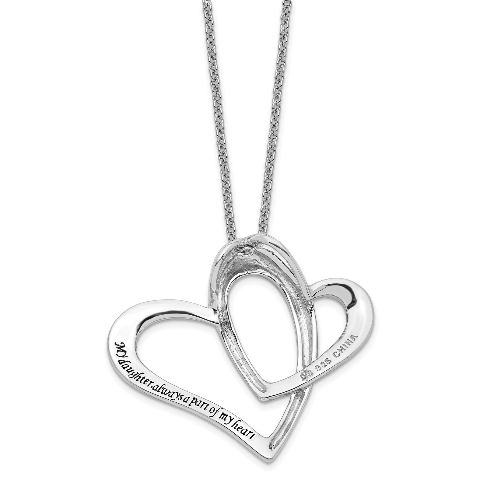 Sentimental Expressions Silver  Daughter A Part of My Heart 18 Inch Necklace QSX Item image 6