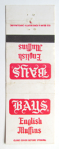 Bays English Muffins - Chicago, Illinois Advertisement 20 Strike Matchbook Cover - £1.19 GBP