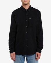 Volcom Mens Caden Button-Up Shirt , Black , Large - £54.91 GBP