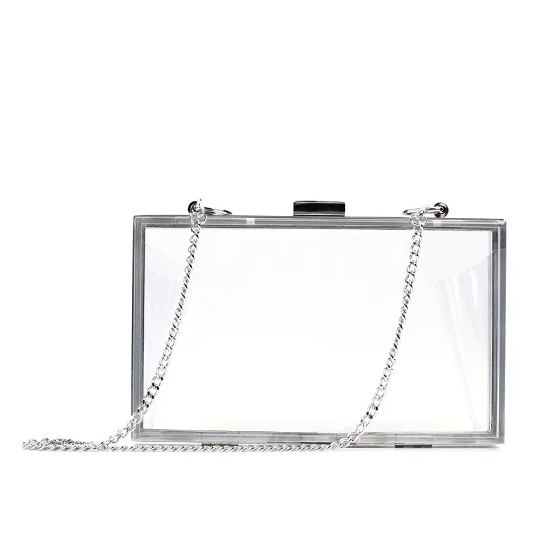 Fashion Acrylic Transparent Bag Lady Clutches Chain Women  Messenger Bags Hard W - $69.50