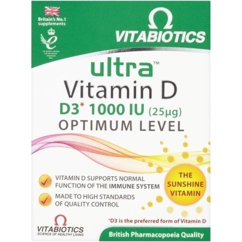 Vitabiotics Ultra Vitamin D Tablets x 96 - $8.50
