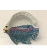 Nancy Jefferson Pottery Ocean Fish Serving Dish Bowl 5” Multicolor Artis... - $15.10