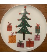 2014 Crate &amp; Barrel Jenny Bowers Christmas Plate Platter Tray - $25.50