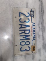 Vintage 1996 Alabama&quot; Heart Of Dixie&quot; Expired License Plate 23ARM83 - £11.59 GBP