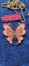 New Betsey Johnson Necklace Butterfly Collectible Summer Spring Decorative Nice - £11.98 GBP